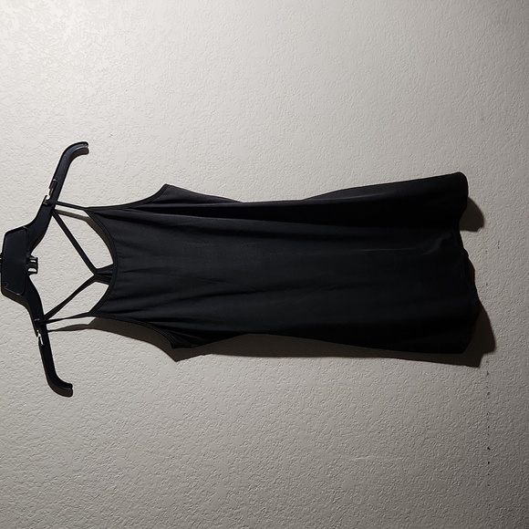 Cool Run Dress Womens Size S Black Racerback Athletic Built-in Bra - Picture 1 of 9